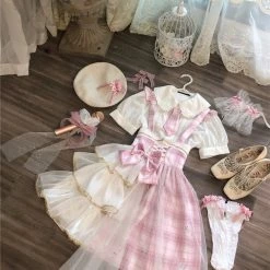 EverythingCuteClub Japanese Girl Idol Style Strap Dress