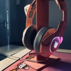 EverythingCuteClub Keyboard+Headphones +Mouses Pink Ear Cat Headphone