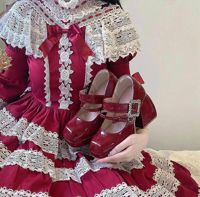 Bingolulu, EverythingCuteClub Bingo Marry Jane Mid Length Heel Shoes Accessories 10 Bingolulu, EverythingCuteClub Bingo Marry Jane Mid Length Heel Shoes Accessories