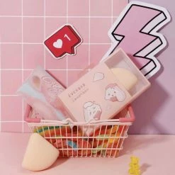 EverythingCuteClub Sales 39 Everbab Cotton Candy Puff Pads Makeup Sponge For Liquid Foundation Asian Beauty Collection