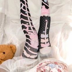 EverythingCuteClub Holy Scepter Lolita Candy Colour Stocking