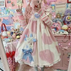 EverythingCuteClub Little Milk Cake Cute Kawaii Dress Jsk/strap Dress