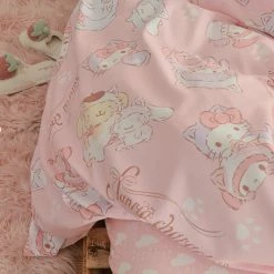 EverythingCuteClub Bed Linen / Bedding Sets My Melody Pink Cloud Bedding Sets Bed Linen