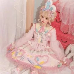 EverythingCuteClub Pre-order Candy Party Sweet Lolita Fashion Dress / Shirt / Full Set