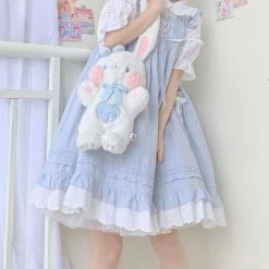 EverythingCuteClub Plushies + Stuffed Toys 4 Ways Rabbit Plushies Bag Handbag Crossbody Bag Backpack Shoulder Bag