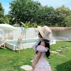 EverythingCuteClub Oil Painting Girl Dress Summer Joy Dress + Rompers