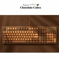 EverythingCuteClub Cherry Chocolate Mechanical Keyboard